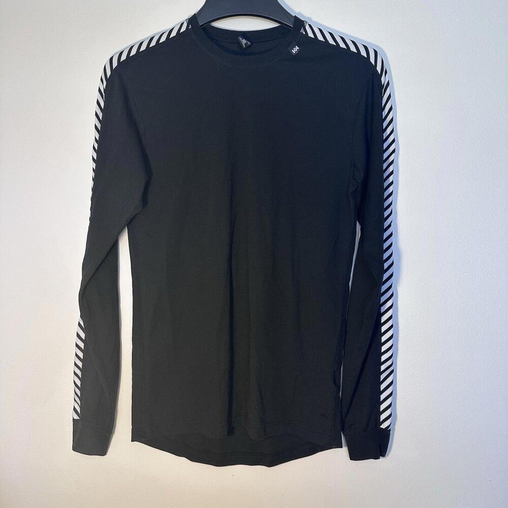 Vintage Helly Hansen Base Layer Long Sleeve Shirt Prolite Slim Black Large